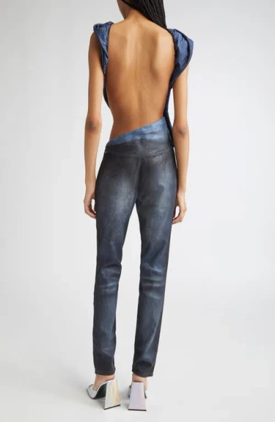 Diesel ® De-clodia Sleeveless Denim Jumpsuit