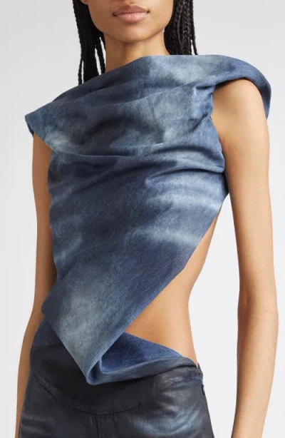 Diesel ® De-clodia Sleeveless Denim Jumpsuit