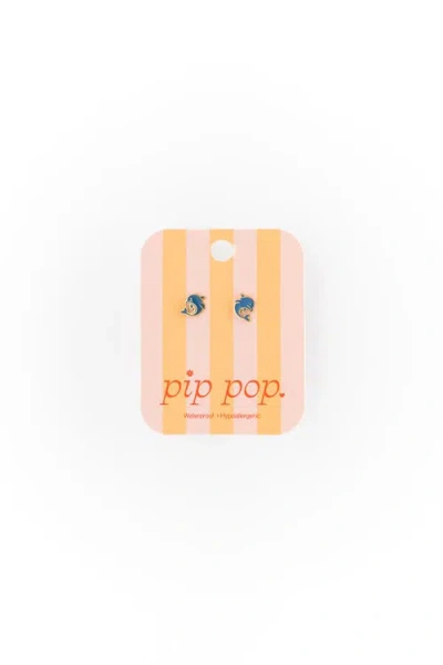 Pip Pop Dolphin Stud Earrings