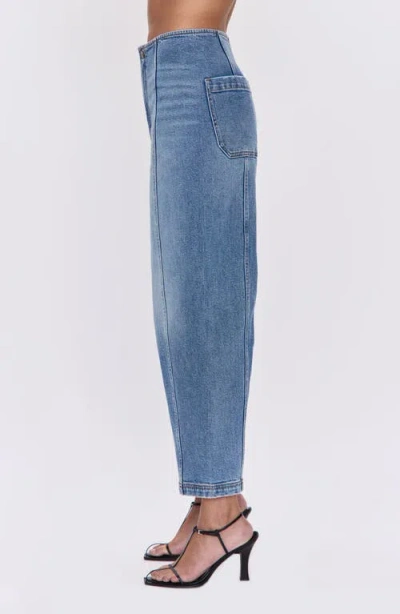Pistola Blair Bandless High Waist Crop Barrel Jeans