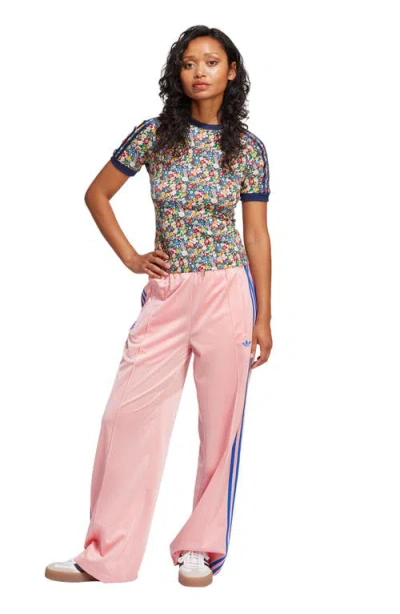Adidas Originals Adicolor Classic Firebird Loose Fit Recycled Polyester Track Pants In Pink
