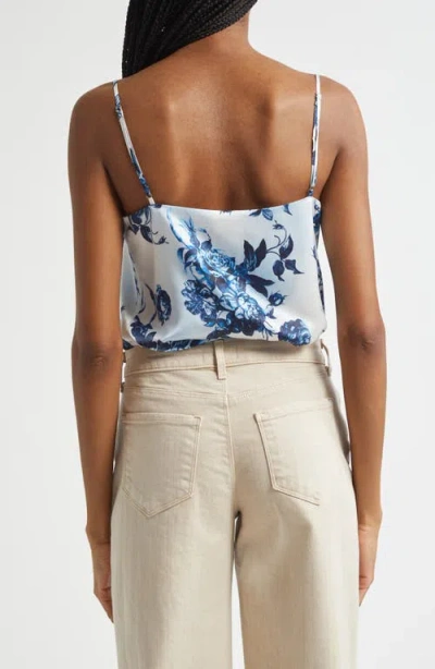 L Agence L'agence Jane Floral Print Silk Camisole