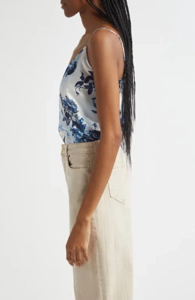 L Agence L'agence Jane Floral Print Silk Camisole