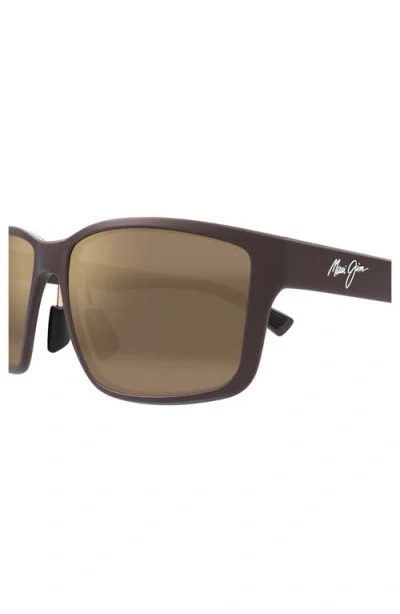 Maui Jim Walewaha 55mm Polarizedplus2® Rectangular Sunglasses