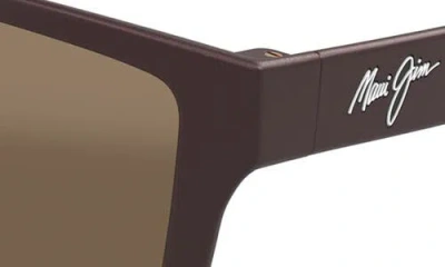Maui Jim Walewaha 55mm Polarizedplus2® Rectangular Sunglasses