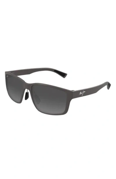 Maui Jim Walewaha 55mm Polarizedplus2® Rectangular Sunglasses