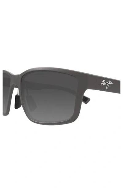 Maui Jim Walewaha 55mm Polarizedplus2® Rectangular Sunglasses