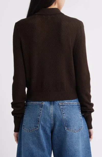 Frame The Shrunken Lace Knit Cardigan