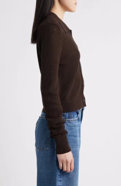Frame The Shrunken Lace Knit Cardigan