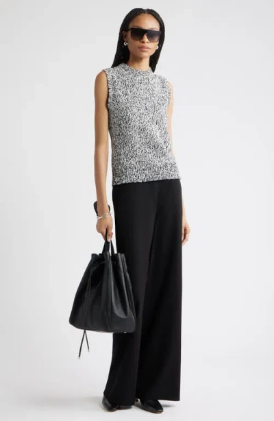 Nordstrom Marled Crewneck Sweater Vest In Gray