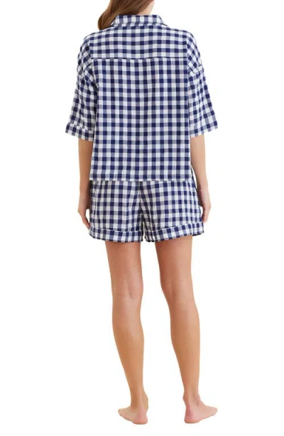 Papinelle Gingham Seersucker Short Pajamas