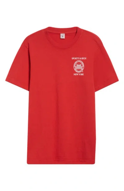 Sporty And Rich Sporty & Rich Ny Resort Cotton Graphic T-shirt