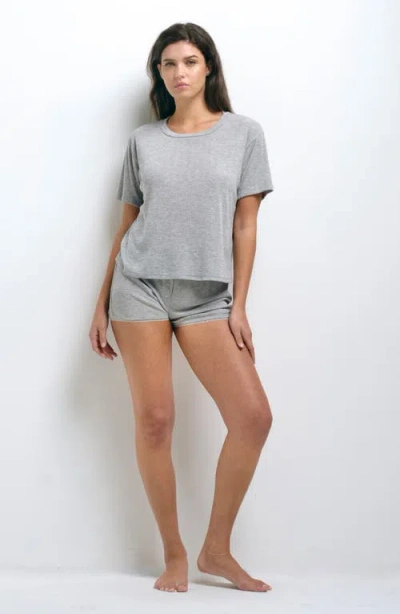 Andine Holland Pointelle Stitch Pajama T-shirt In Neutral