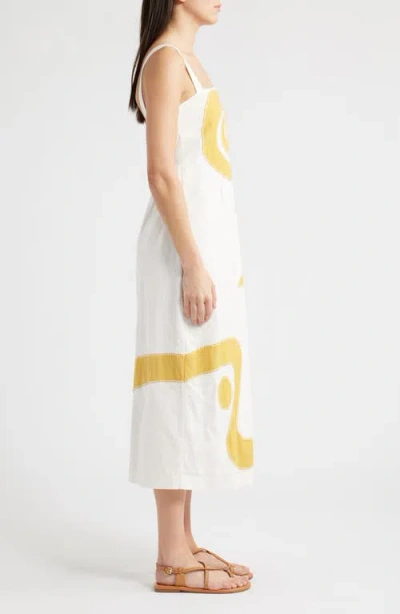Cleobella Brie Cotton & Linen Midi Dress