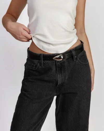 Black Suede Studio Bean Belt
