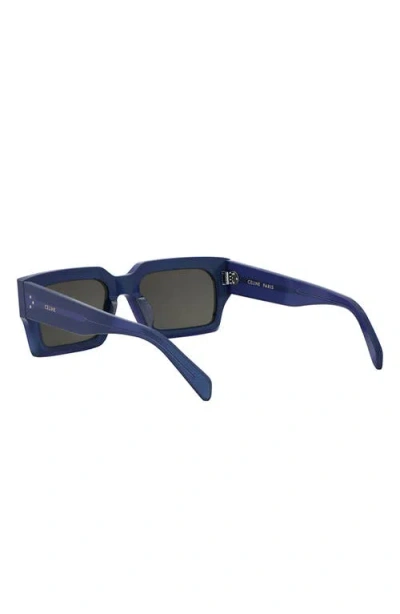 Celine Bold 3 Dots 54mm Rectangular Sunglasses