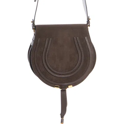 Chloé Large Marcie Suede Crossbody Bag