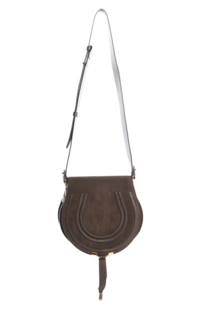 Chloé Large Marcie Suede Crossbody Bag