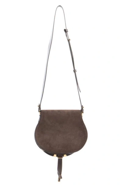 Chloé Large Marcie Suede Crossbody Bag