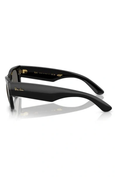 Ray Ban Ray-ban X A$ap Rocky Blacked Out Mega Wayfarer 63mm Square Sunglasses