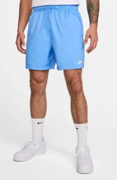 Nike Club Woven Flow Shorts In Blue