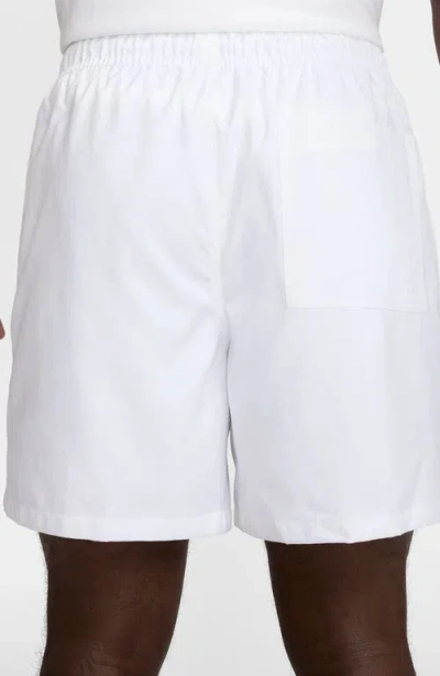 Nike Club Woven Flow Shorts In White