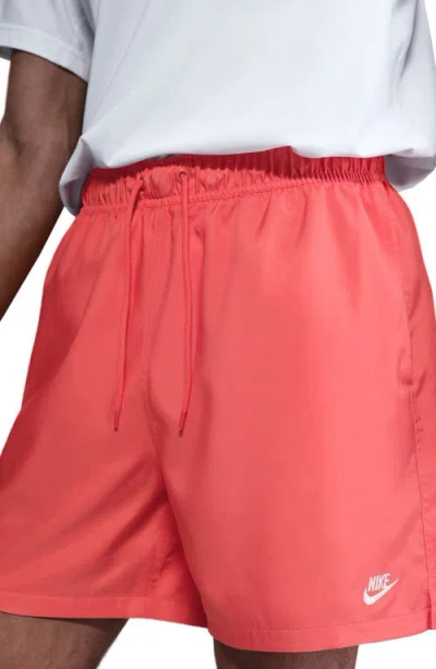 Nike Club Woven Flow Shorts In Red
