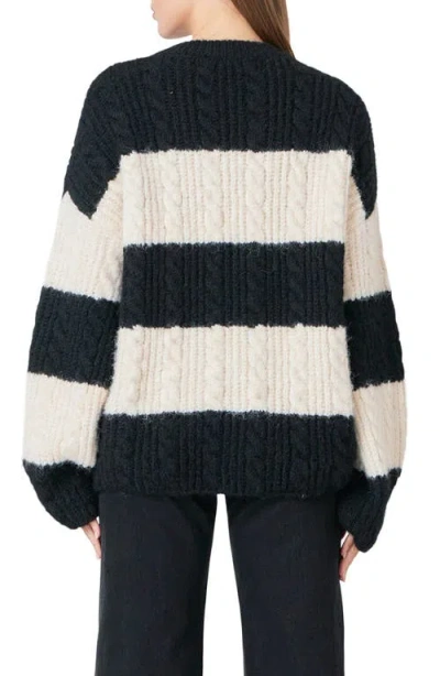 Endless Rose Stripe Chunky Sweater