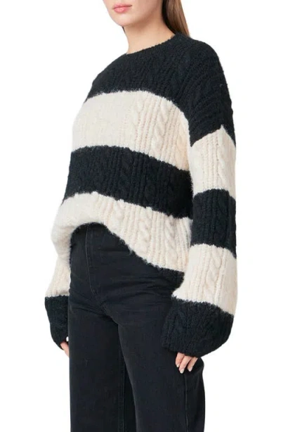 Endless Rose Stripe Chunky Sweater