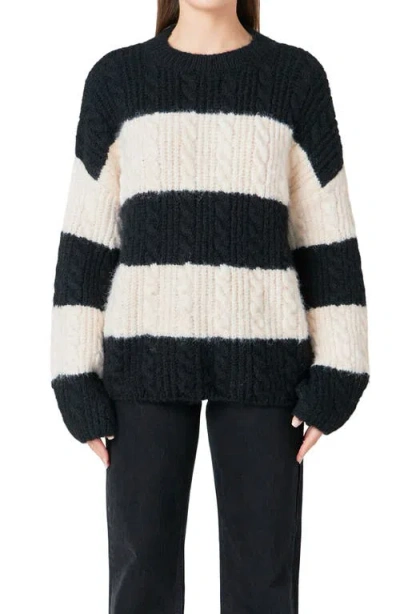 Endless Rose Stripe Chunky Sweater