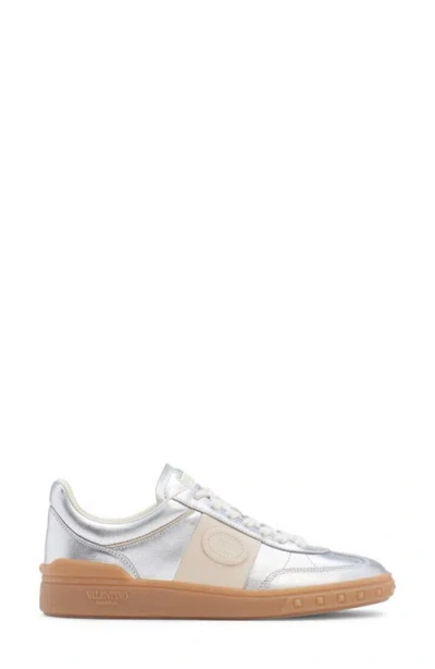 Valentino Upvillage Leather Sneaker In Neutral