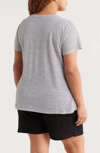 Eileen Fisher Stripe Organic Linen T-shirt