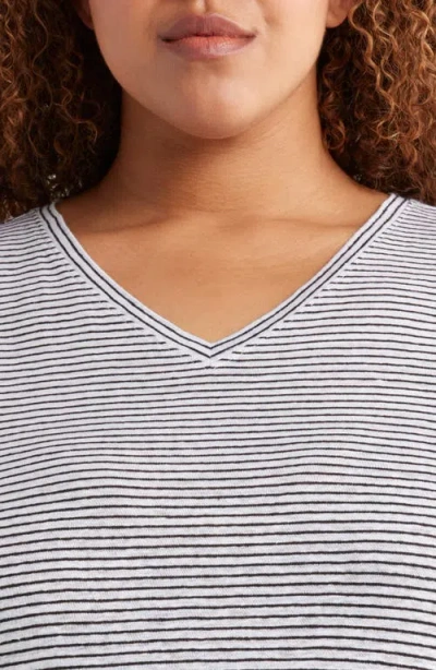 Eileen Fisher Stripe Organic Linen T-shirt
