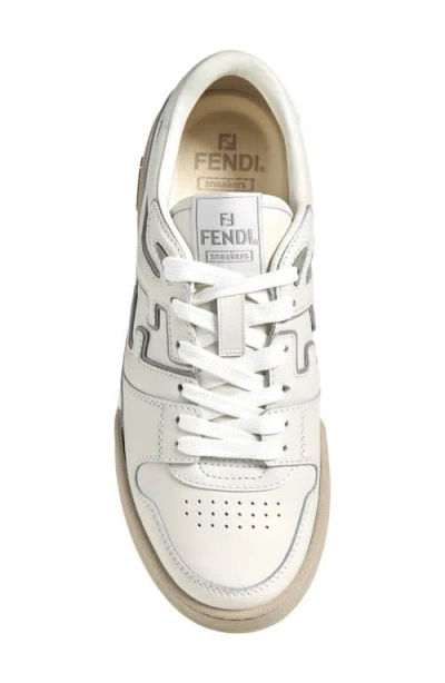 Fendi Ff Match Sneaker In White