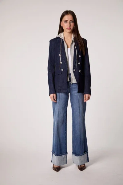 Blue Revival Helen Blazer With Removable Grey Hoodie Insert