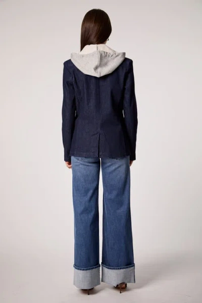 Blue Revival Helen Blazer With Removable Grey Hoodie Insert