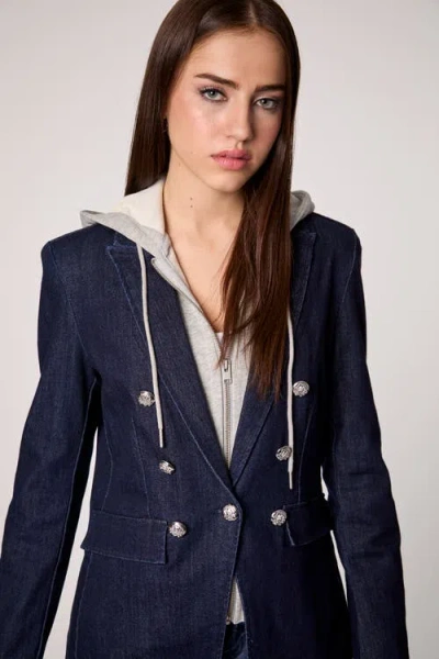 Blue Revival Helen Blazer With Removable Grey Hoodie Insert