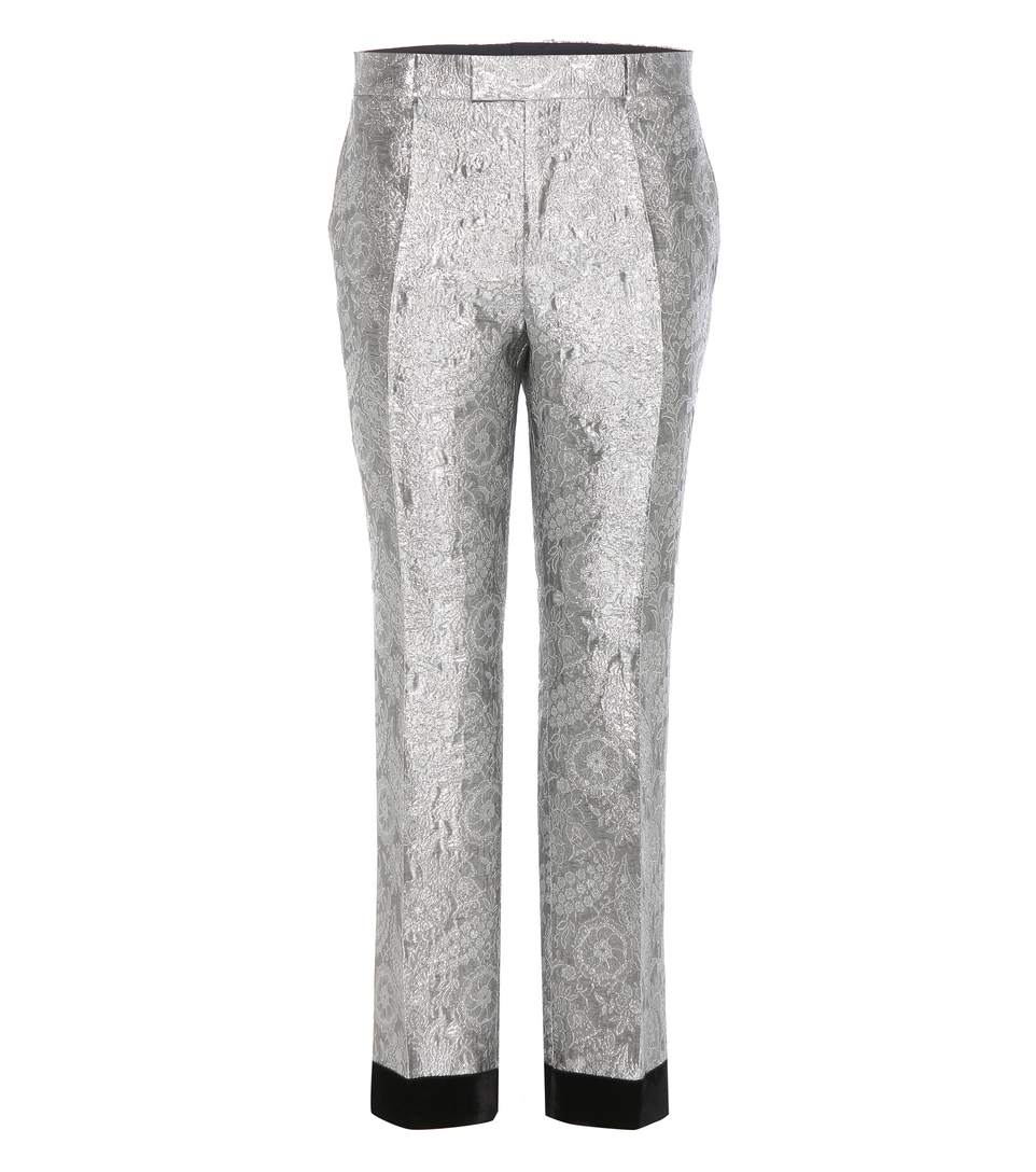 silver gucci pants