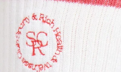 Sporty And Rich Sporty & Rich Srhwc Embroidered Crew Socks