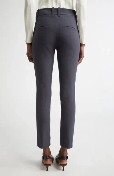 Vince High Waist Crop Cigarette Pants In Gray