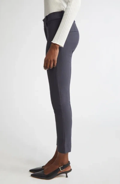 Vince High Waist Crop Cigarette Pants In Gray