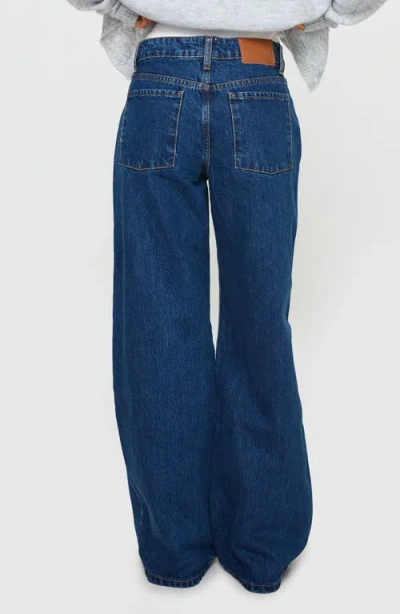 Princess Polly Shima Low Rise Wide Leg Jeans In Blue