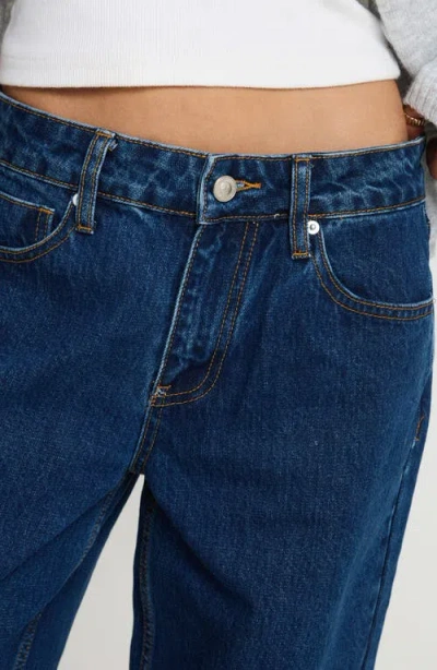 Princess Polly Shima Low Rise Wide Leg Jeans In Blue
