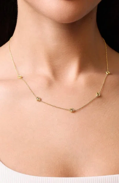 Bony Levy 14k Gold Cutout Station Necklace