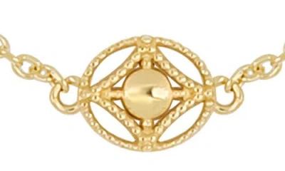 Bony Levy 14k Gold Cutout Station Necklace