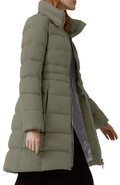 Canada Goose Aurora Water Repellent Hooded 750 Fill Power Down Parka In Green