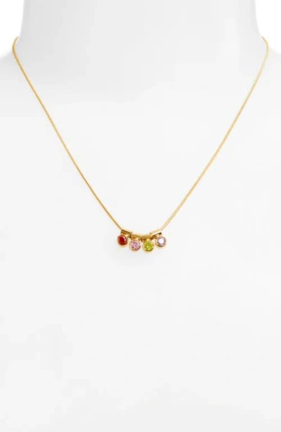 Set & Stones Ellie Multiple Birthstone Pendant Necklace