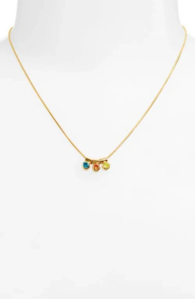 Set & Stones Ellie Multiple Birthstone Pendant Necklace