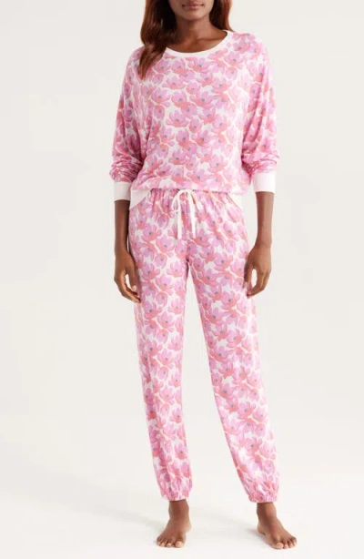 Honeydew Intimates Star Seeker Brushed Jersey Pajamas In Pink