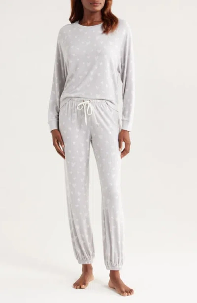 Honeydew Intimates Star Seeker Brushed Jersey Pajamas In White